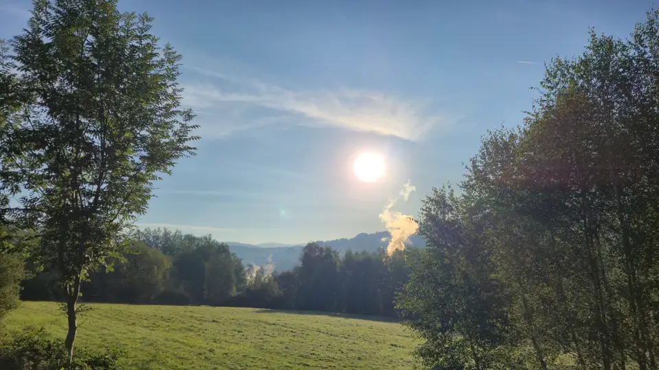 Smoke Column in the Valley