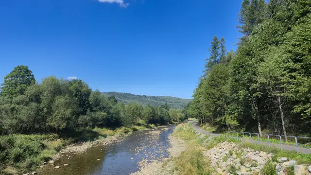 Path and Rail Above the River