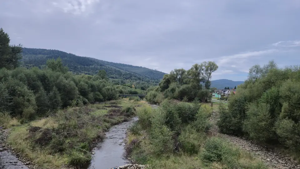 River Bend to the Forested Hill