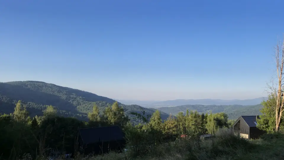 Dark Cabins Over the Ridges