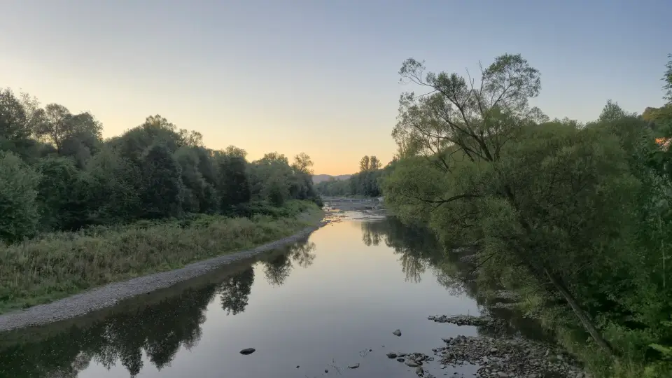 River Toward the Morning Glow