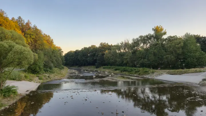 Shallow River and Concrete Banks