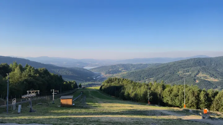 Ski Slope Above the Lake