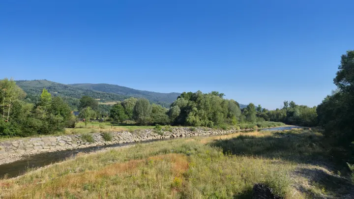 Stone Bank Along the River